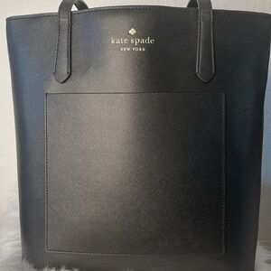 Authentic Kate Spade Daily long leather tote-shoulder bag w/ foil embossed logo
